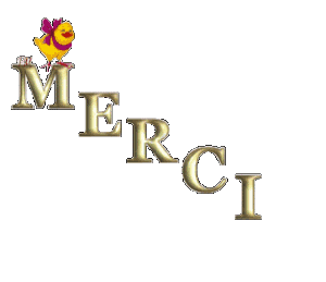 Gif animé merci poussin